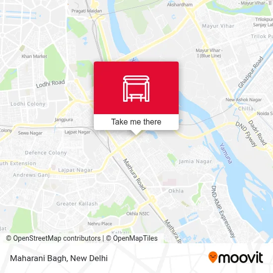 Maharani Bagh map