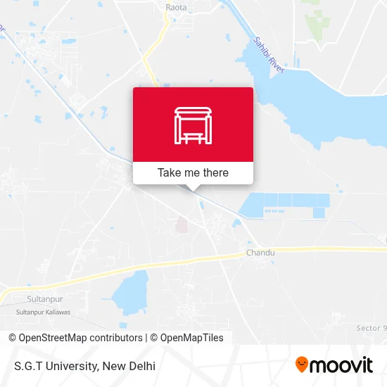 S.G.T University map