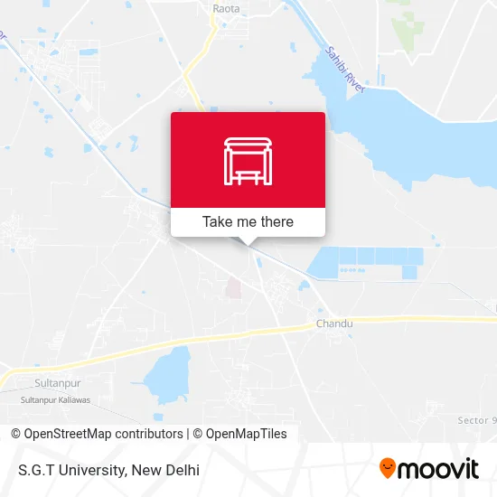 S.G.T University map