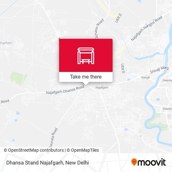 Dhansa Stand Najafgarh map