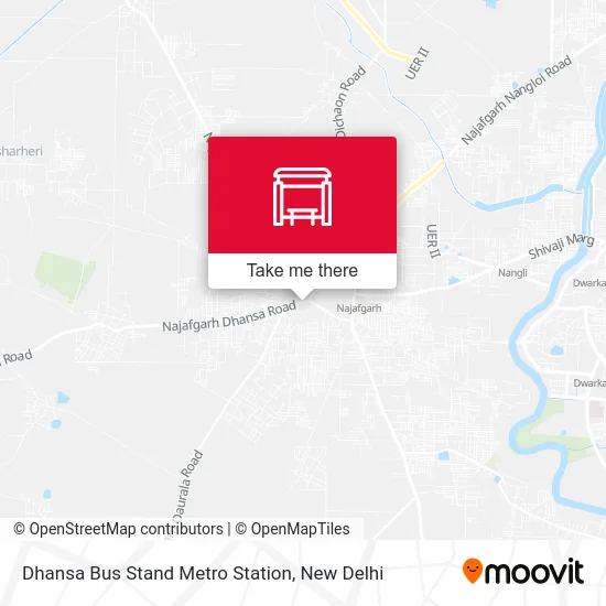 Dhansa Bus Stand Metro Station map
