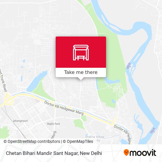 Chetan Bihari Mandir Sant Nagar map