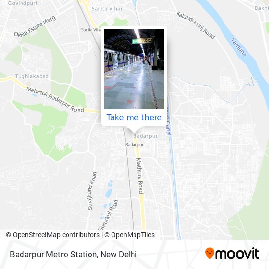 Badarpur Metro Station map