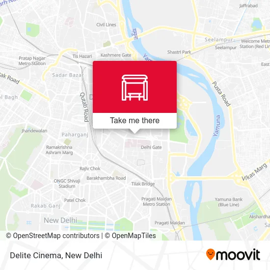 Delite Cinema map