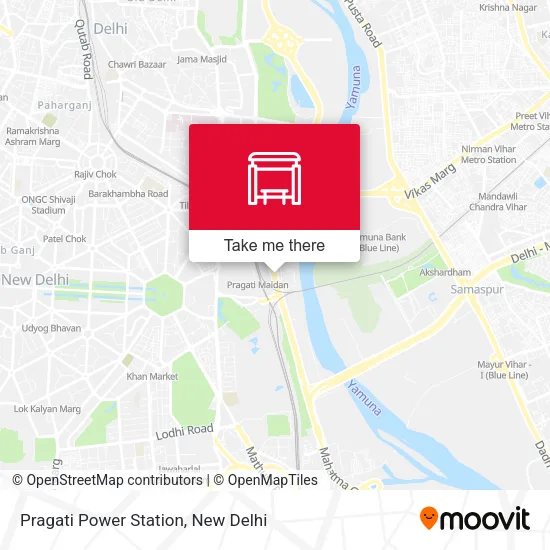 Pragati Power Station map