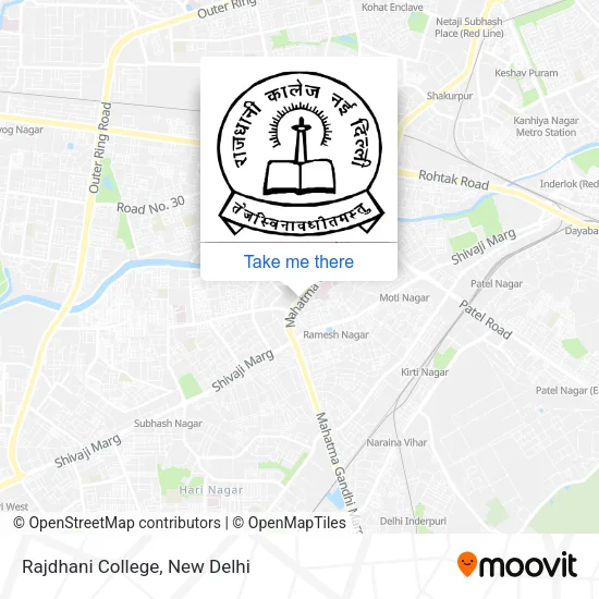 Rajdhani College map