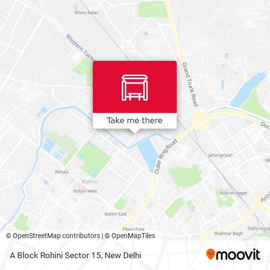 A Block Rohini Sector 15 map