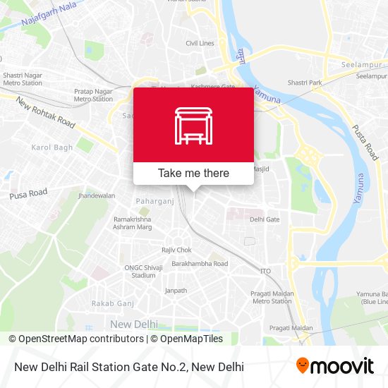 New Delhi Rail Station Gate No.2 map