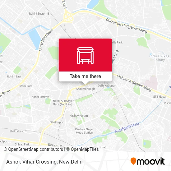 Ashok Vihar Crossing map