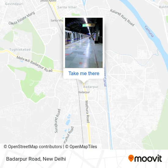 Badarpur Road map