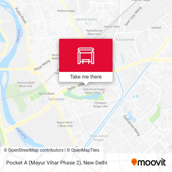 Pocket A (Mayur Vihar Phase 2) map