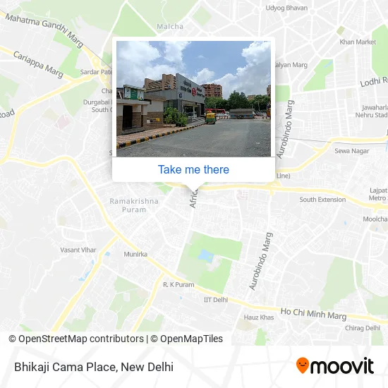 Bhikaji Cama Place map