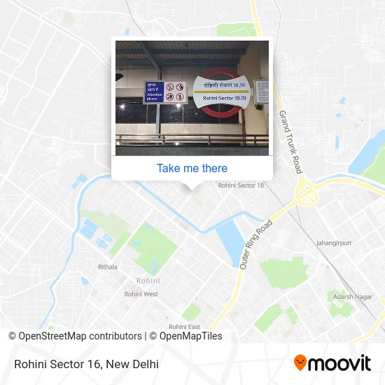 Rohini Sector 16 map