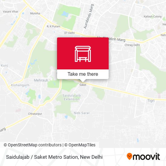 Saidulajab / Saket Metro Sation map