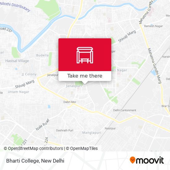 Bharti College map