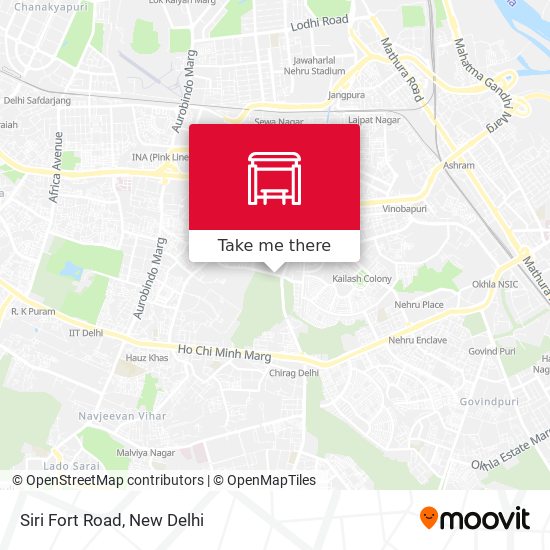 Siri Fort Road map