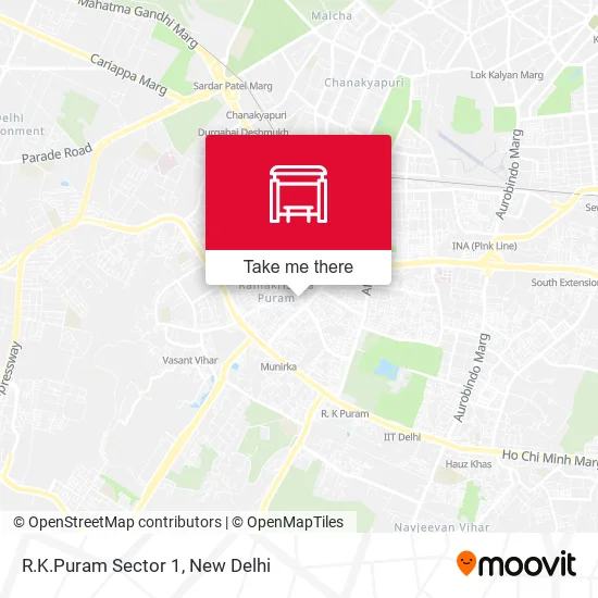 R.K.Puram Sector 1 map