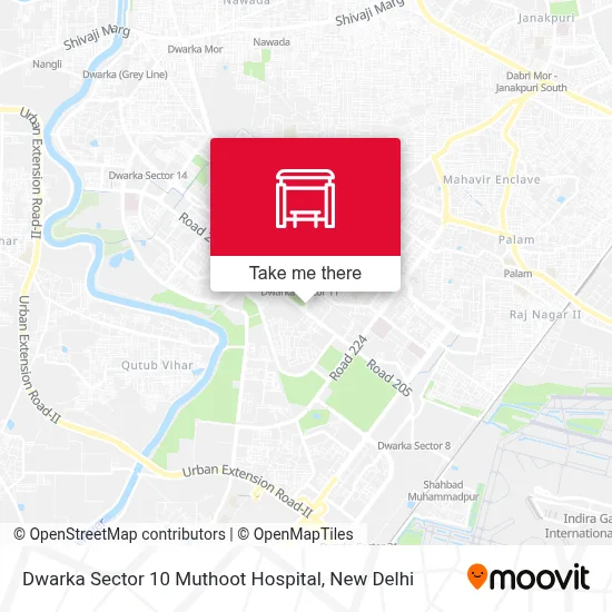 Dwarka Sector 10 Muthoot Hospital map