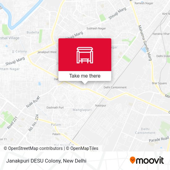 Janakpuri DESU Colony map