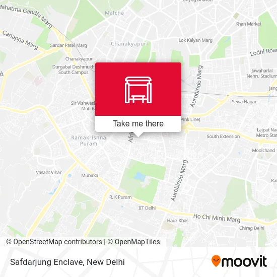 Safdarjung Enclave map