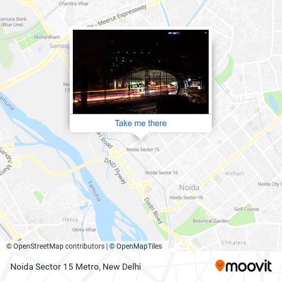 Noida Sector 15 Metro map