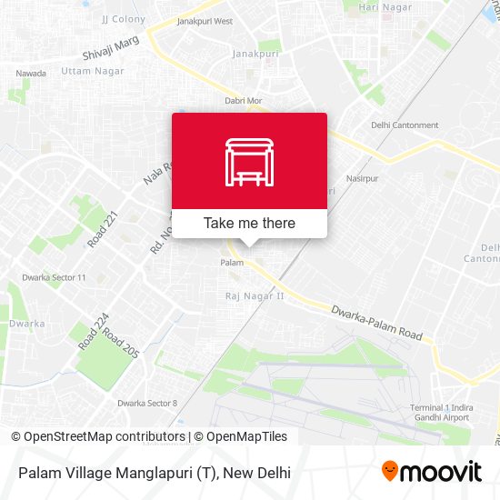 Palam Village Manglapuri (T) map