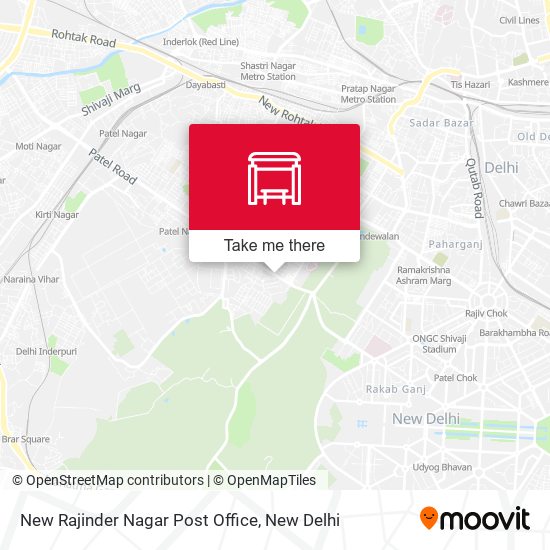 New Rajinder Nagar Post Office map
