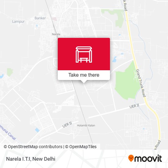 Narela I.T.I map