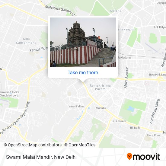 Swami Malai Mandir map