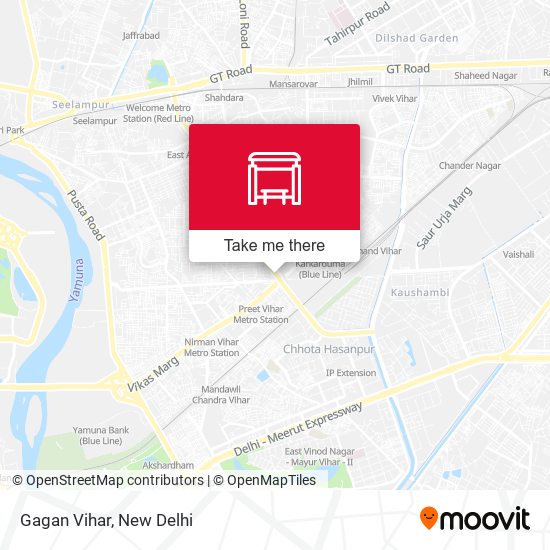 Gagan Vihar map