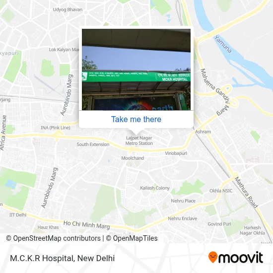 M.C.K.R Hospital map