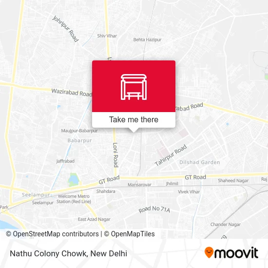 Nathu Colony Chowk map