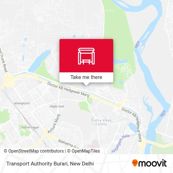 Transport Authourity Burari map