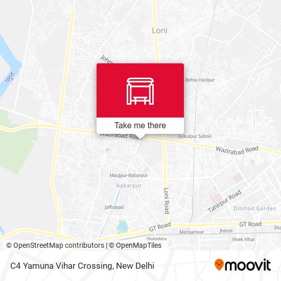 C4 Yamuna Vihar Crossing map
