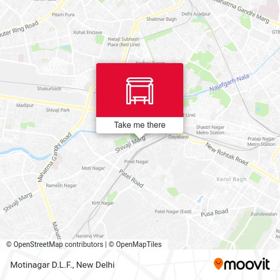 Motinagar D.L.F. map