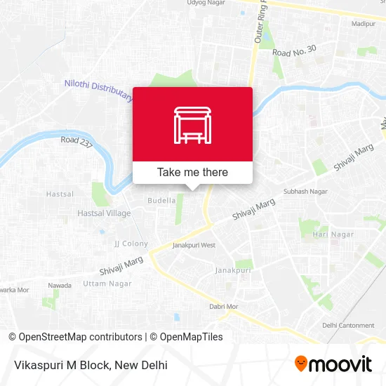 Vikaspuri M Block map