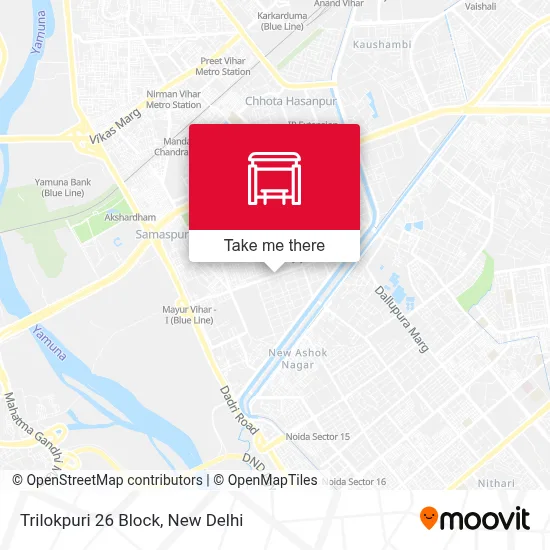 Trilokpuri 26 Block map