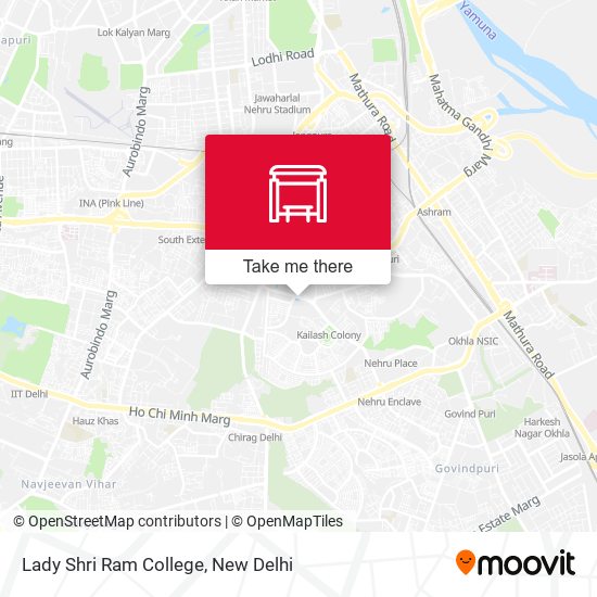 Lady Shri Ram College map