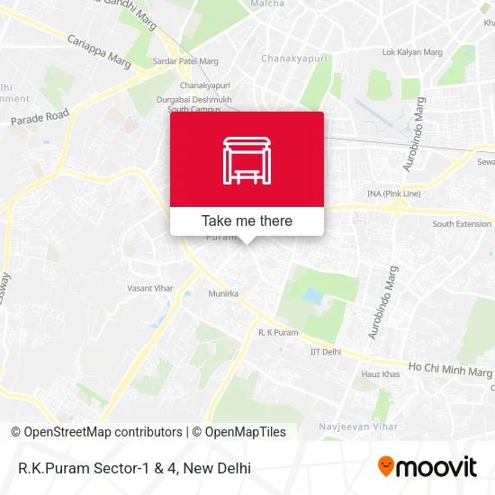 R.K.Puram Sector-1 & 4 map
