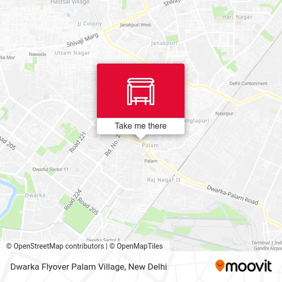 Dwarka Flyover Palam Village map