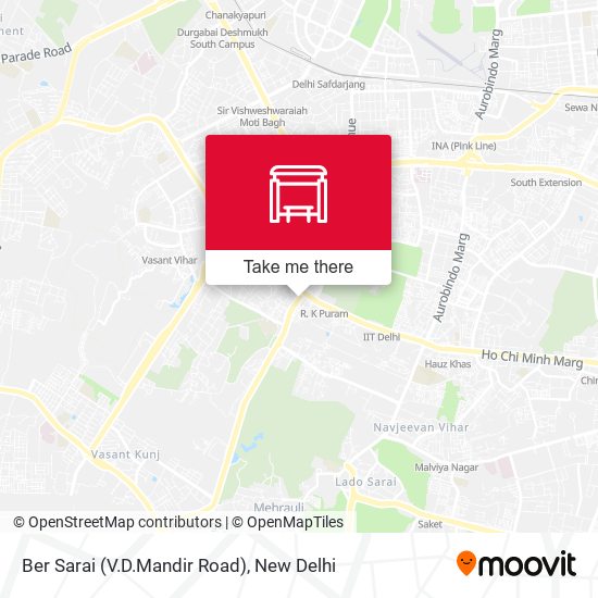 Ber Sarai (V.D.Mandir Road) map