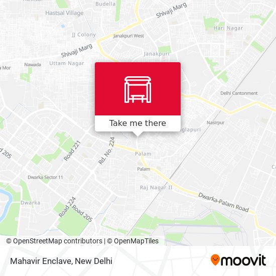 Mahavir Enclave map