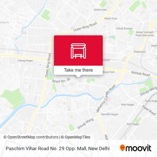 Paschim Vihar Road No. 29 Opp. Mall map