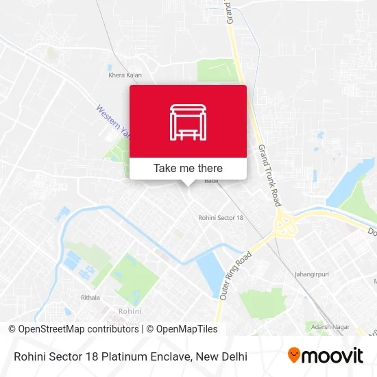 Rohini Sector 18 Platinum Enclave map