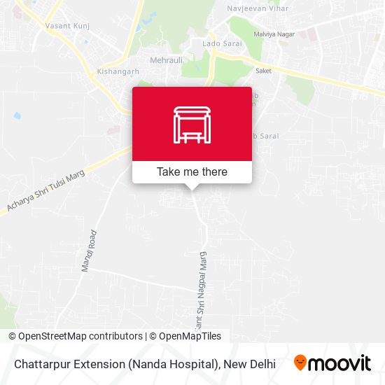 Chattarpur Extension (Nanda Hospital) map