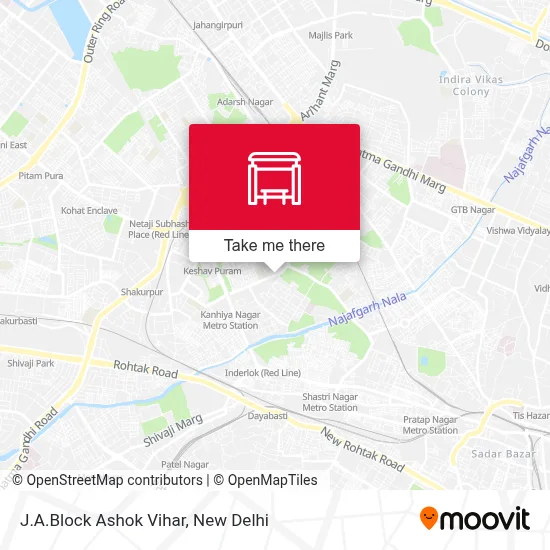 J.A.Block Ashok Vihar map
