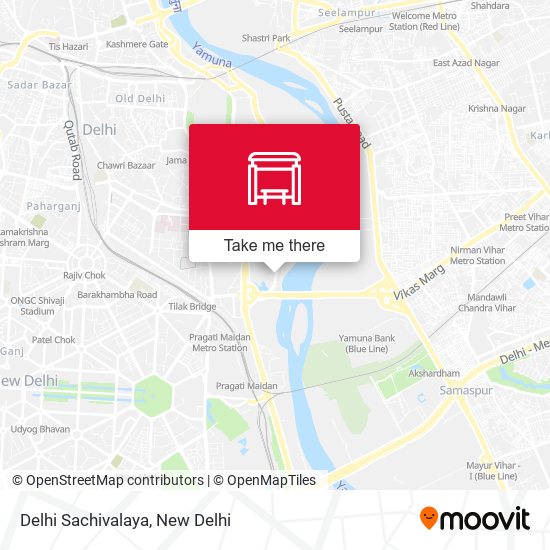 Delhi Sachivalaya map