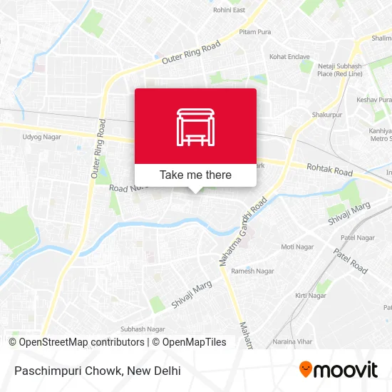 Paschimpuri Chowk map