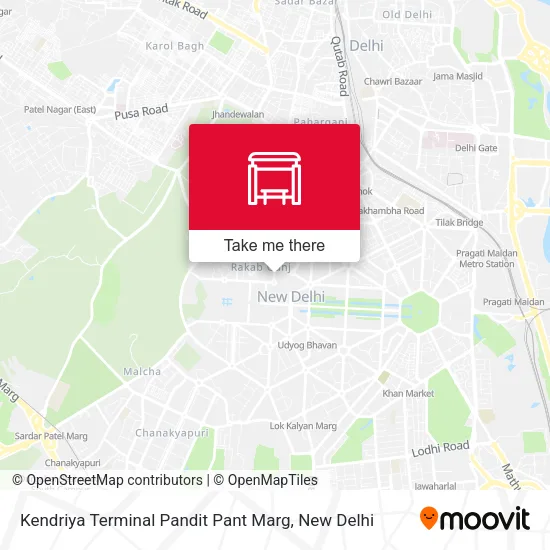 Kendriya Terminal Pandit Pant Marg map
