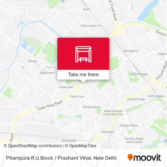 Pitampura R.U.Block / Prashant Vihar map